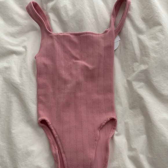 HUNZA G Nile One-Piece Swimsuit - Metallic Dusty Pink - Picture 5 of 6